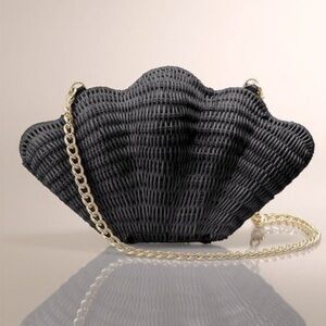 Talbots Vintage Shell-Shaped Clutch with Chain